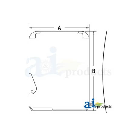A & I Products Glass, Upper Front Windshield 55" x37" x6" A-FYA00001495